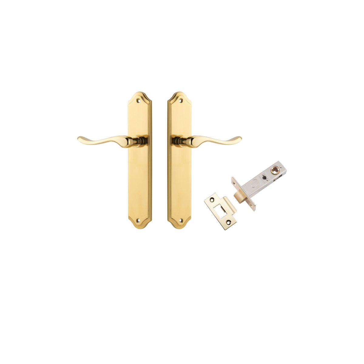 IVER Stirling Solid Brass Shouldered Door Handle – Multiple Finishes Available - Entry - Point - 10422KPASS60 - Iver