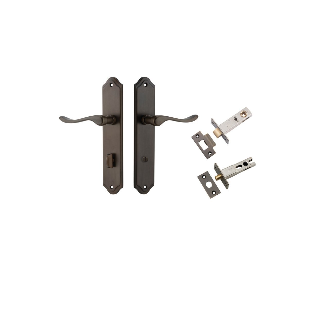 IVER Stirling Solid Brass Shouldered Door Handle – Multiple Finishes Available - Entry - Point - 10922KPRIV60 - Iver