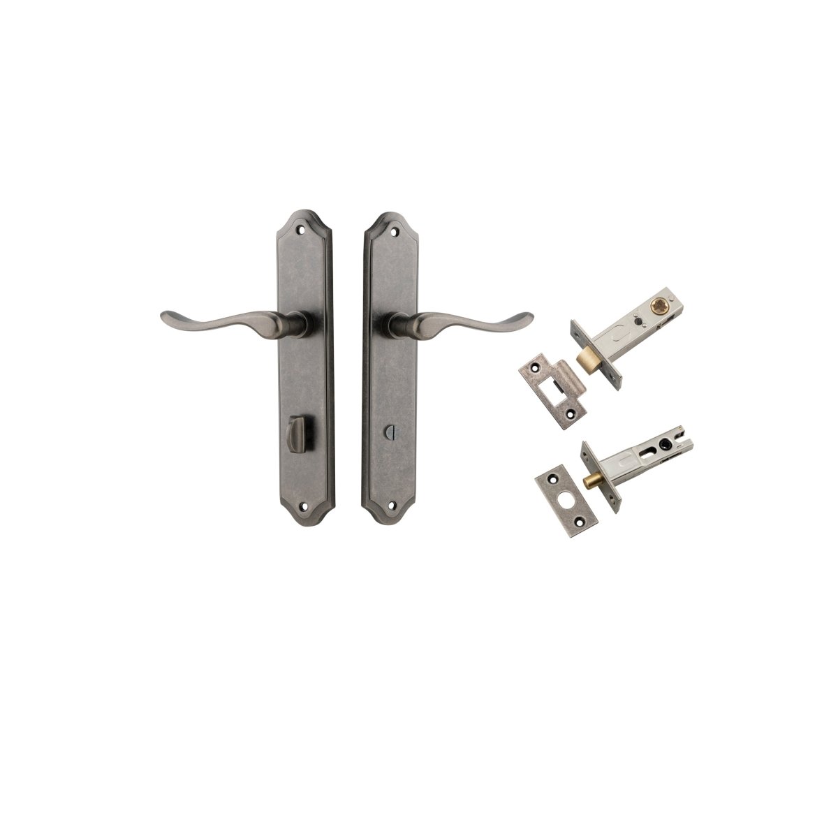 IVER Stirling Solid Brass Shouldered Door Handle – Multiple Finishes Available - Entry - Point - 13922KPRIV60 - Iver