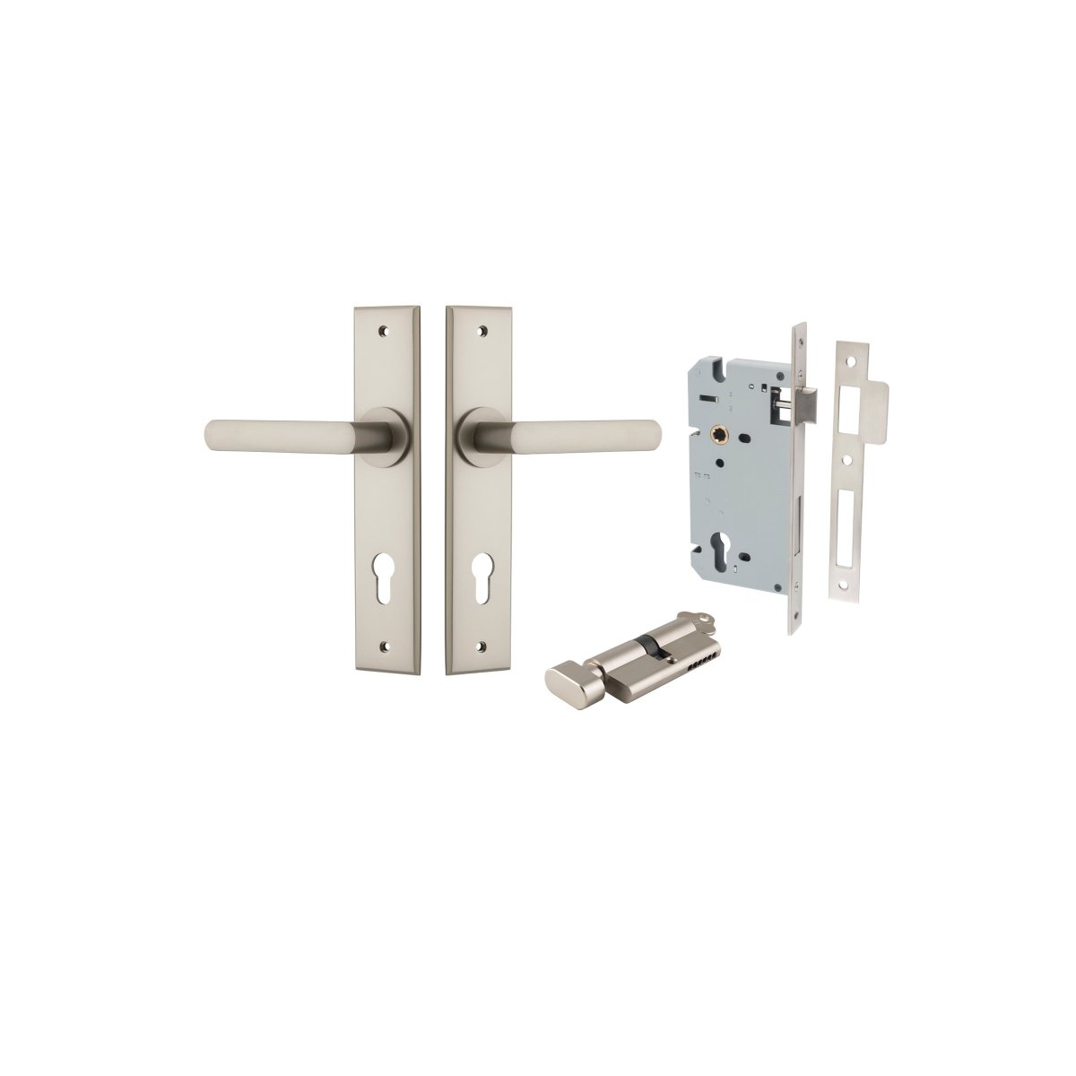 Osaka Lever - Chamfered Backplate - Entry - Point - 14868KENTR60KT - Iver