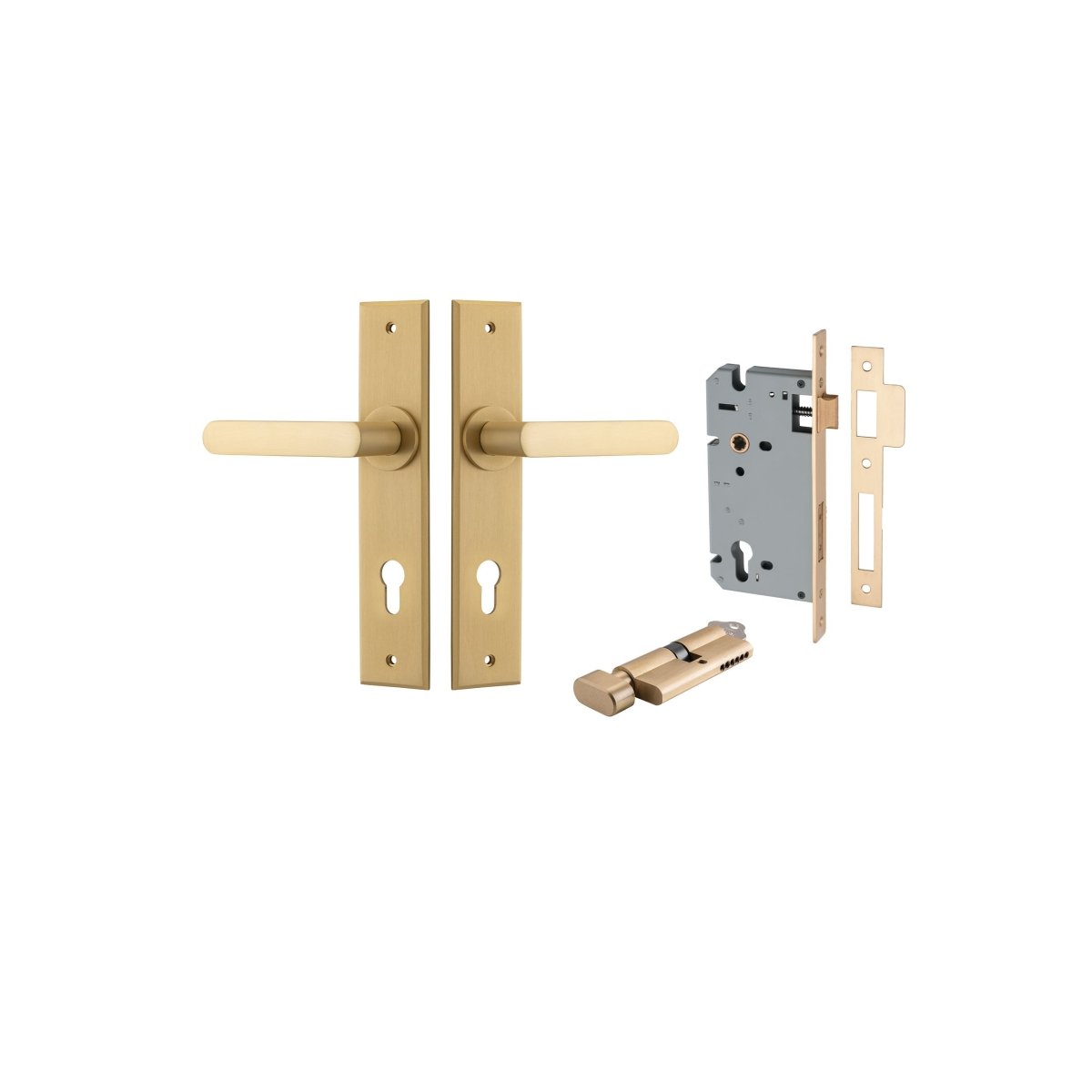 Osaka Lever - Chamfered Backplate - Entry - Point - 15368KENTR60KT - Iver