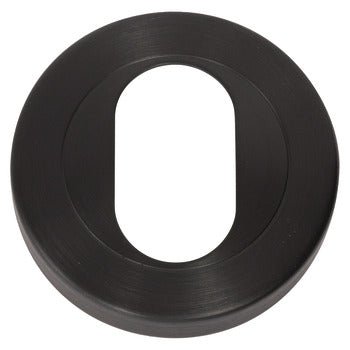 Oval Escutcheon (Single) - Graphite Black - Hafele - Entry - Point - 903.58.147 - Hafele