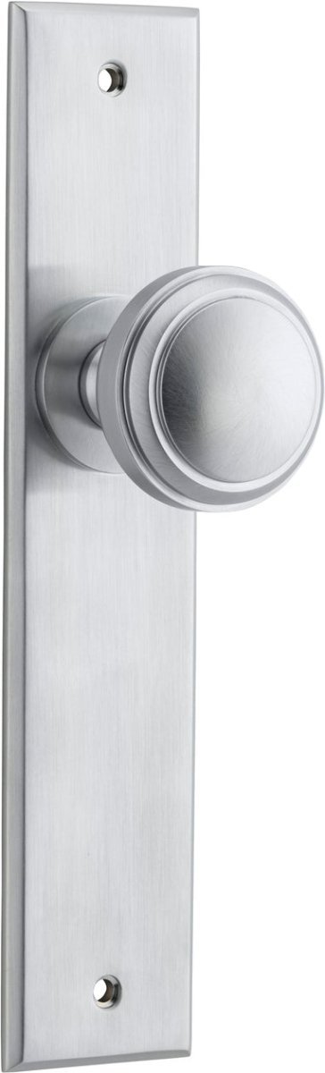Paddington Knob - Chamfered Backplate - Entry - Point - 12331 - Iver