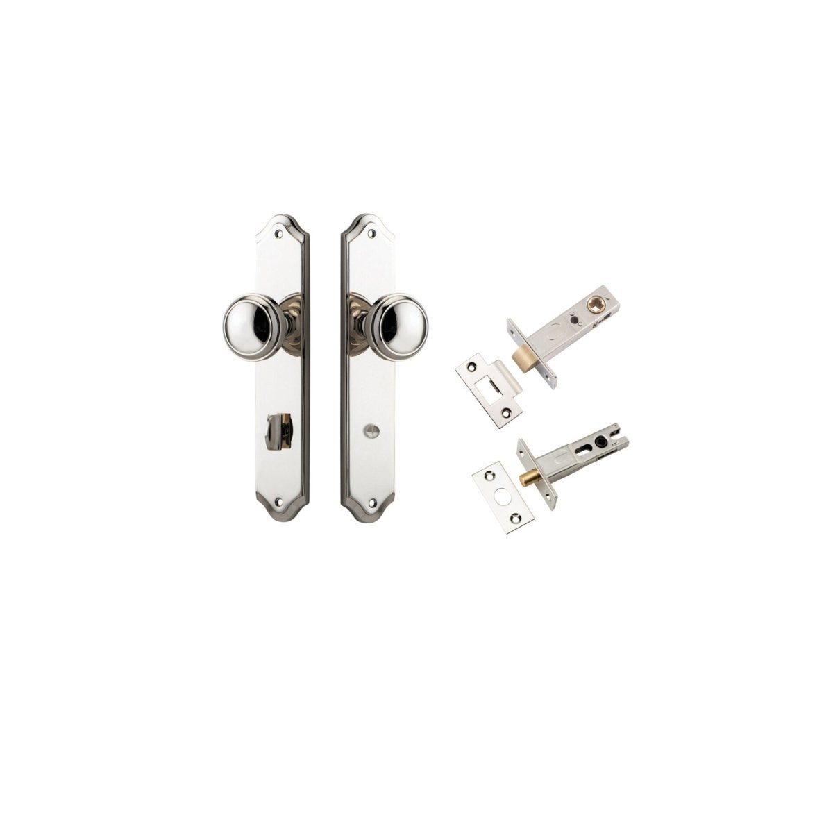 Paddington Knob - Shouldered Backplate - Entry - Point - 14326KPRIV60 - Iver