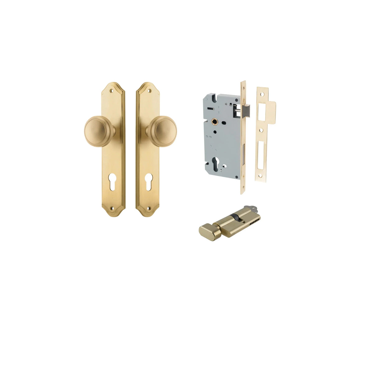Paddington Knob - Shouldered Backplate - Entry - Point - 15326KENTR60KT - Iver
