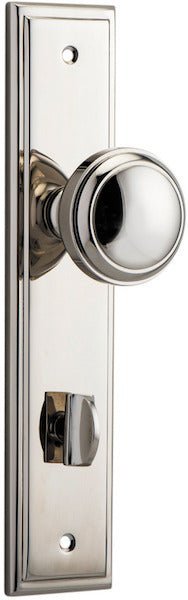 Paddington Knob - Stepped Backplate - Entry - Point - 14338P85 - Iver