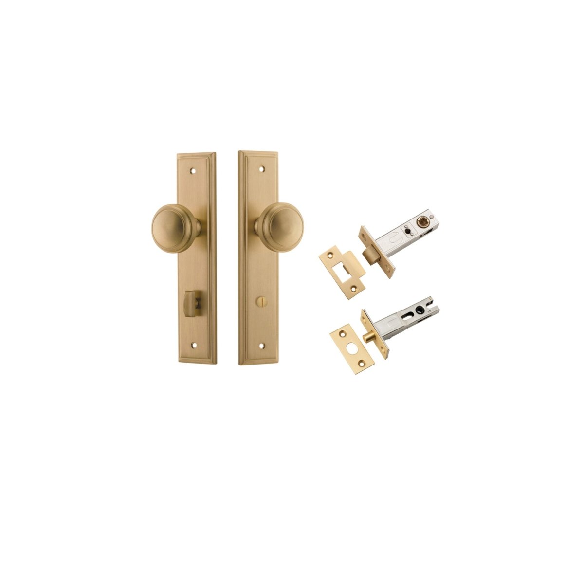 Paddington Knob - Stepped Backplate - Entry - Point - 15338KPRIV60 - Iver