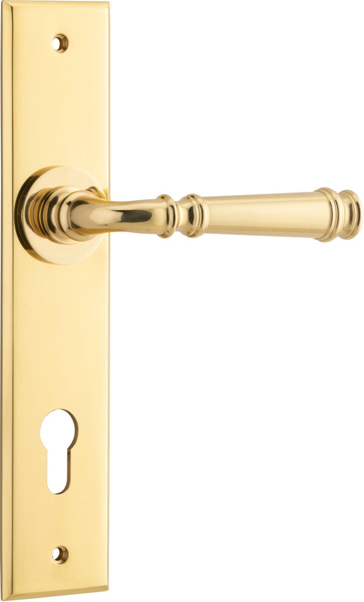 Verona Lever - Chamfered Backplate - Entry - Point - 10286E85 - Iver