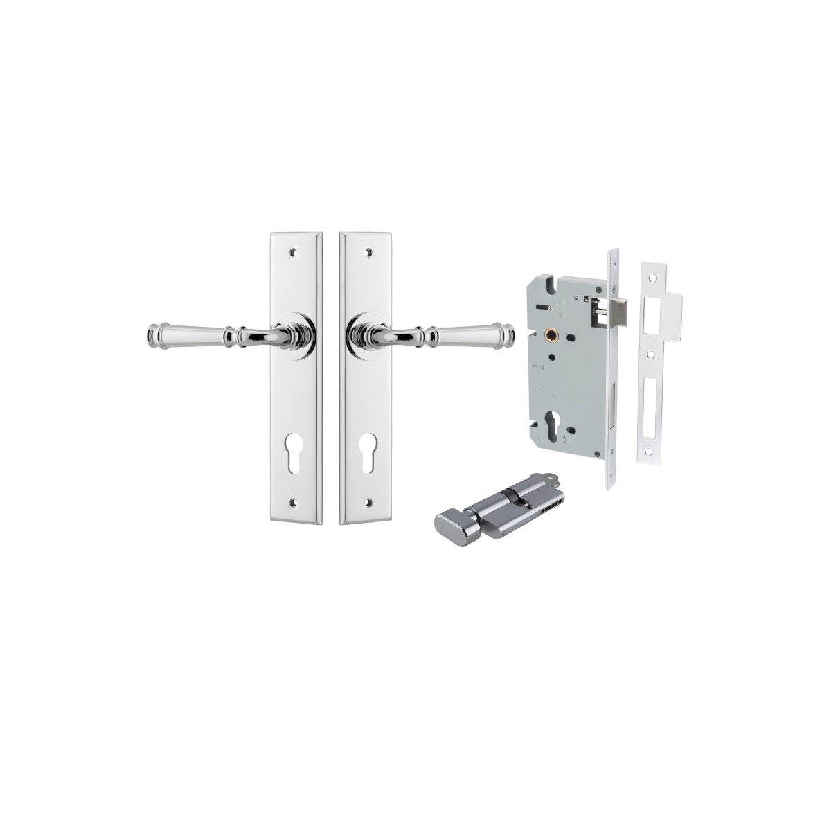 Verona Lever - Chamfered Backplate - Entry - Point - 11786KENTR60KT - Iver