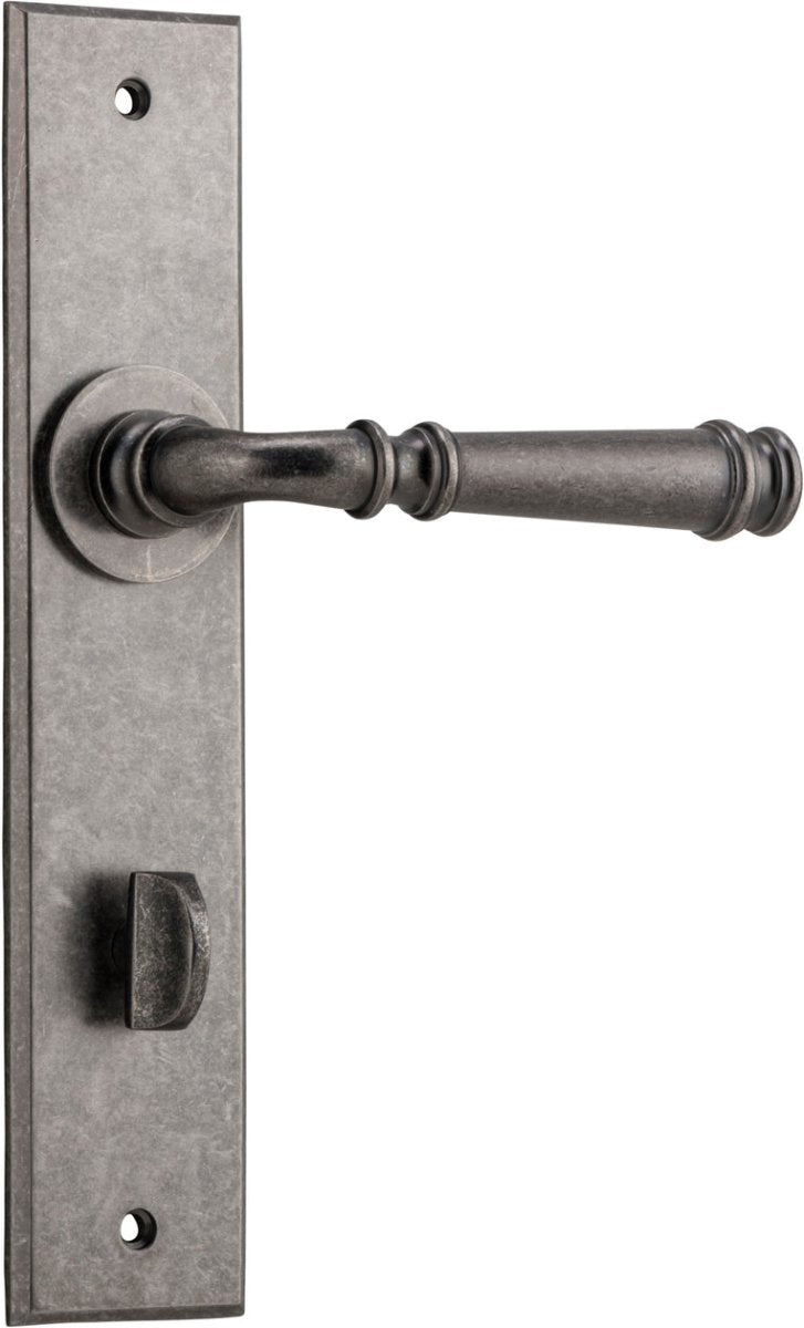 Verona Lever - Chamfered Backplate - Entry - Point - 13786P85 - Iver
