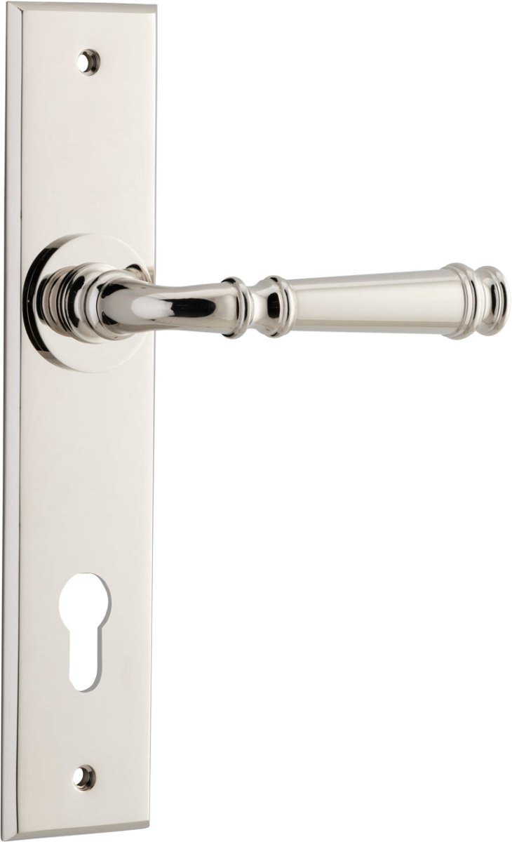 Verona Lever - Chamfered Backplate - Entry - Point - 14286E85 - Iver