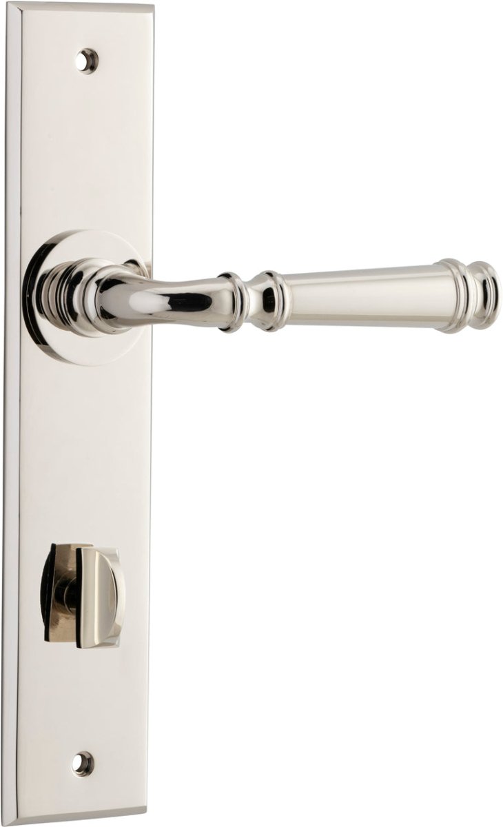 Verona Lever - Chamfered Backplate - Entry - Point - 14286P85 - Iver