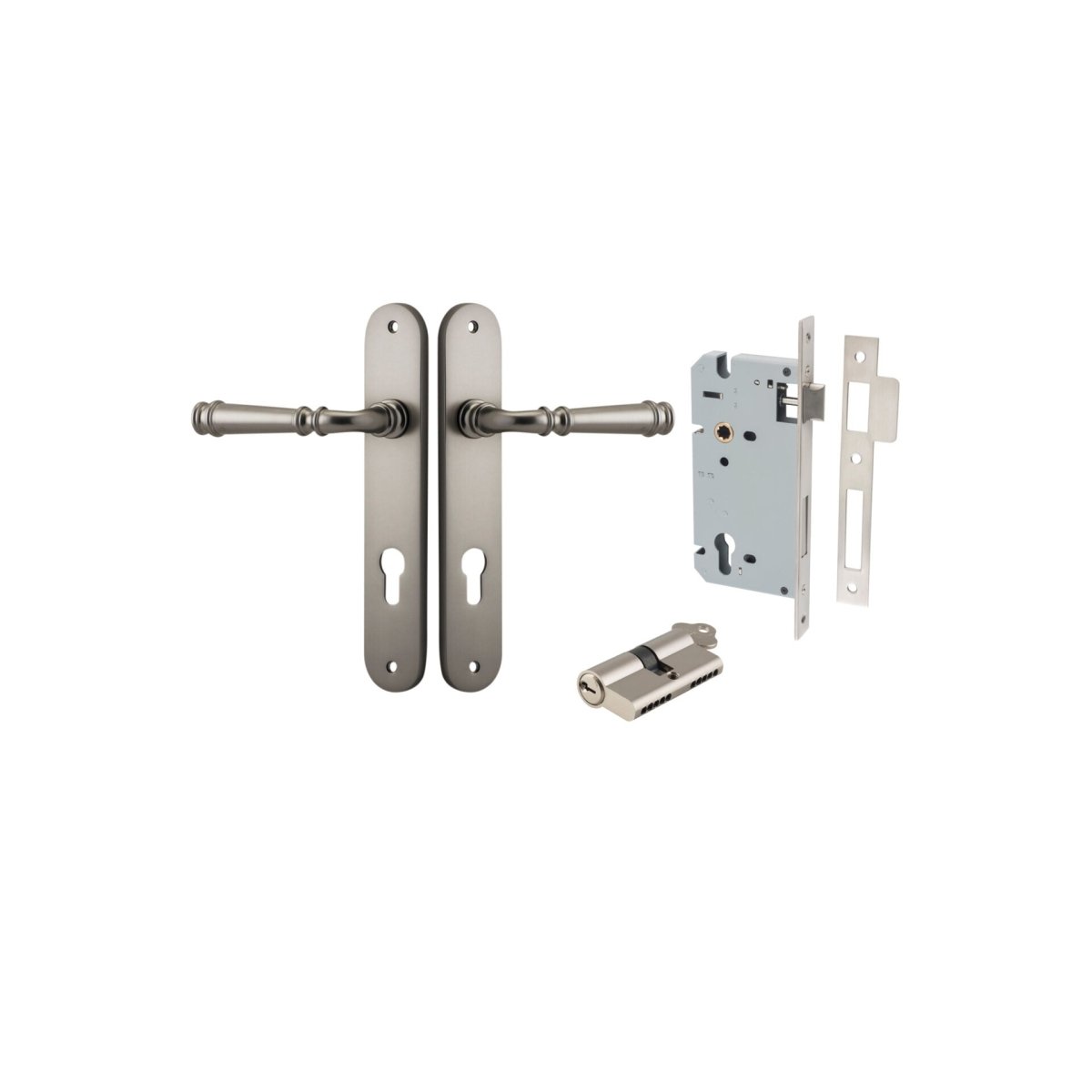Verona Lever - Oval Backplate - Entry - Point - 14730KENTR60KK - Iver
