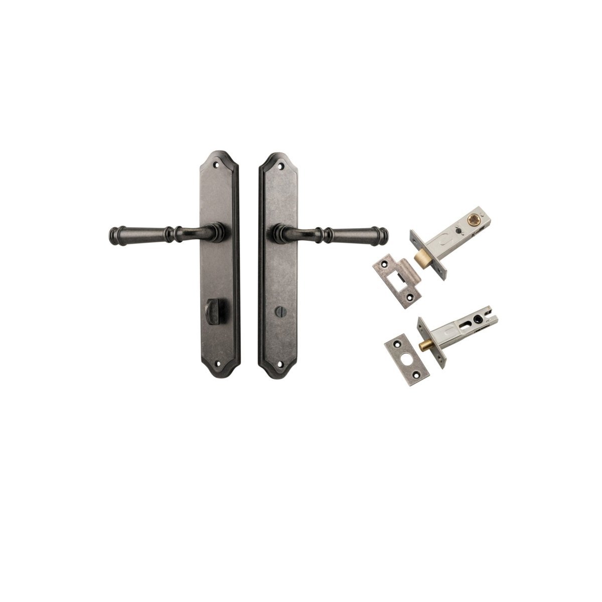 Verona Lever - Shouldered Backplate - Entry - Point - 13718KPRIV60 - Iver