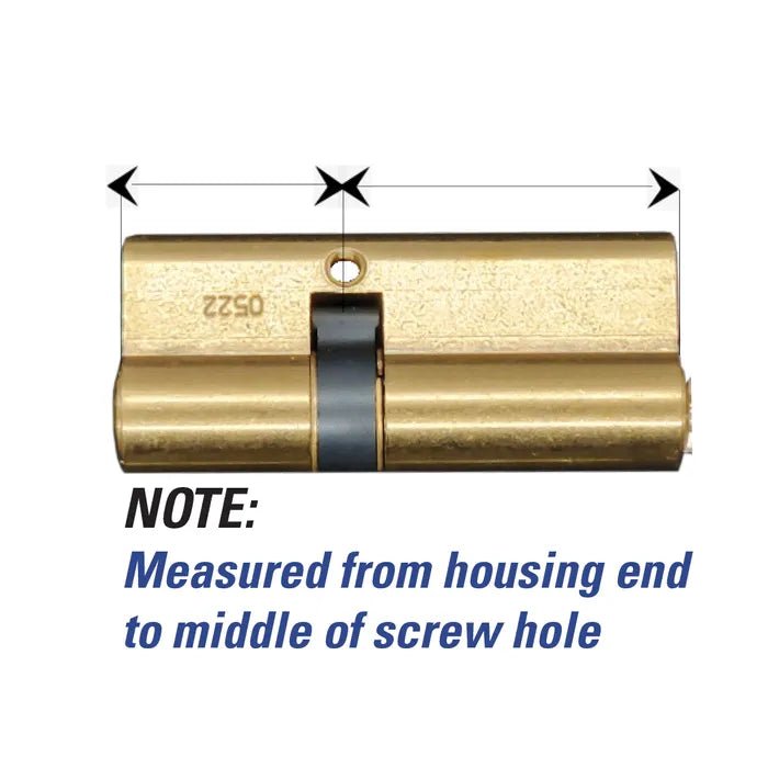 VIRO Offset EURO CYLINDER (35/55mm) *Brass* By Lockton - Entry - Point - 920 - 19 - Lockton