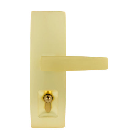 Treatürself Trilock Urban Aurora Double Cylinder Entrance Lever Set - Satin Brass
