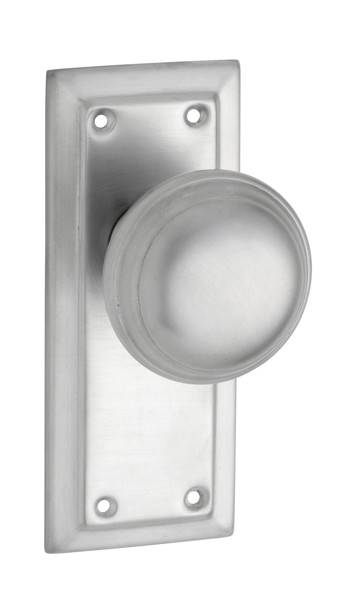 Richmond Door Knob - Short Backplate by Tradco