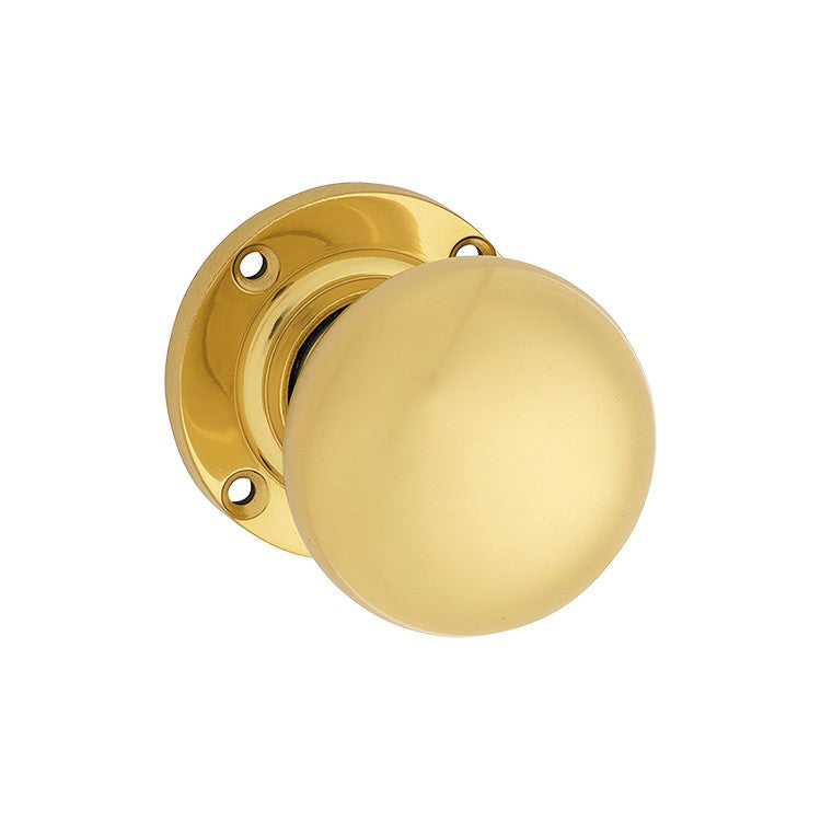 Victorian Door Knob - Round Rose by Tradco