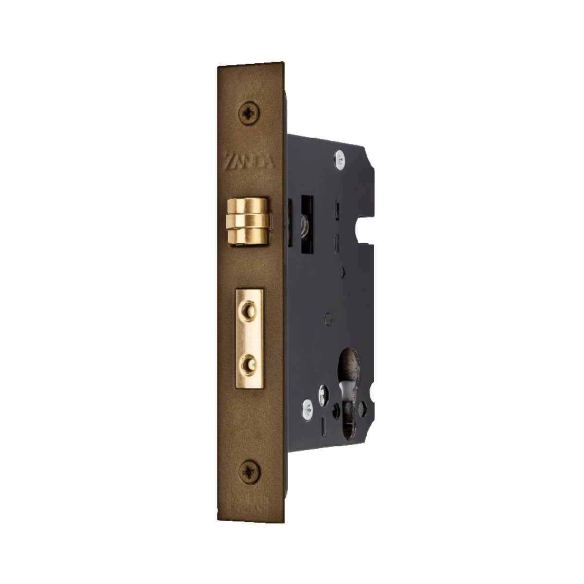 Roller Mortice Lock Heavy Duty – Ember Bronze By Zanda