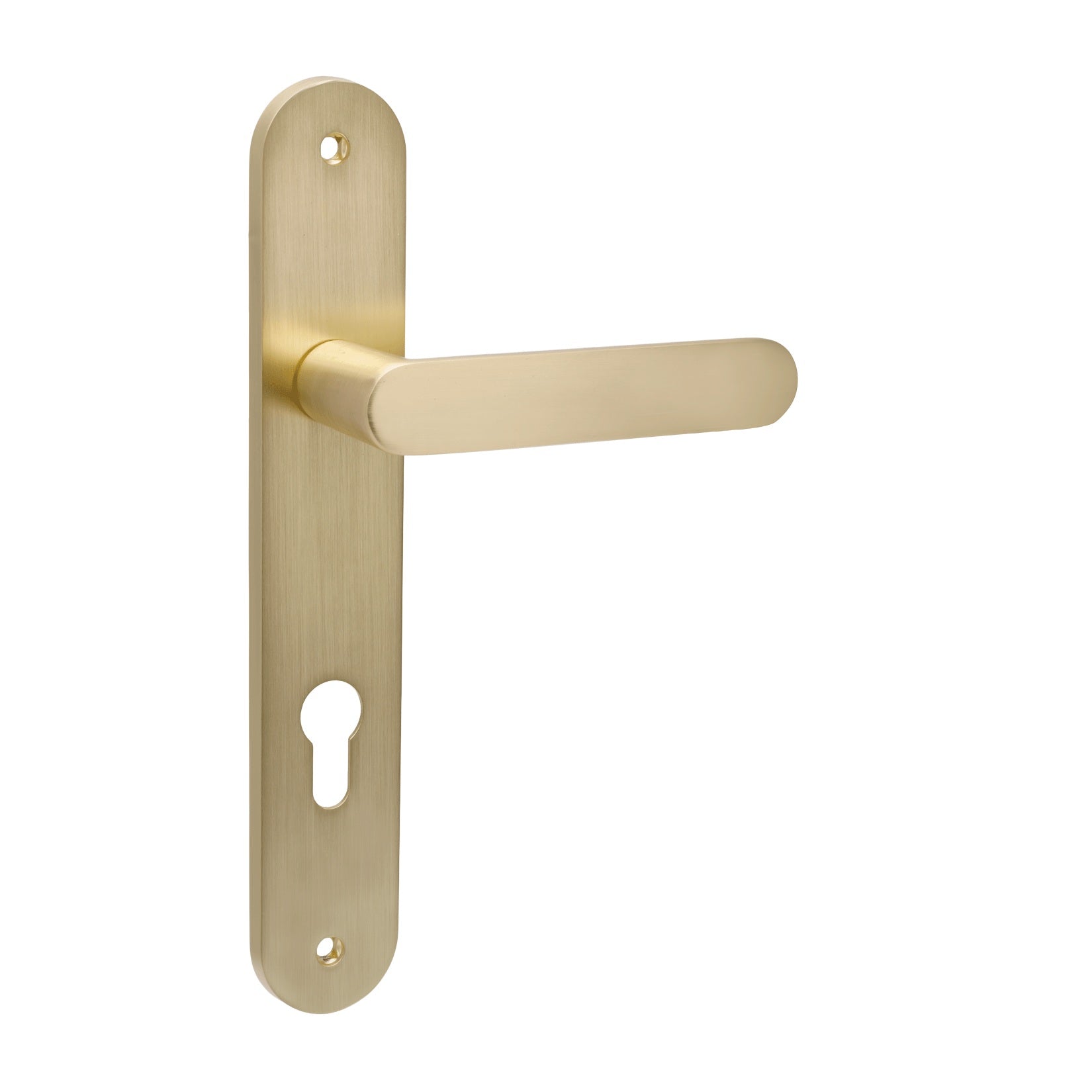 Duke Longplate Handle By Zanda - Satin Brass