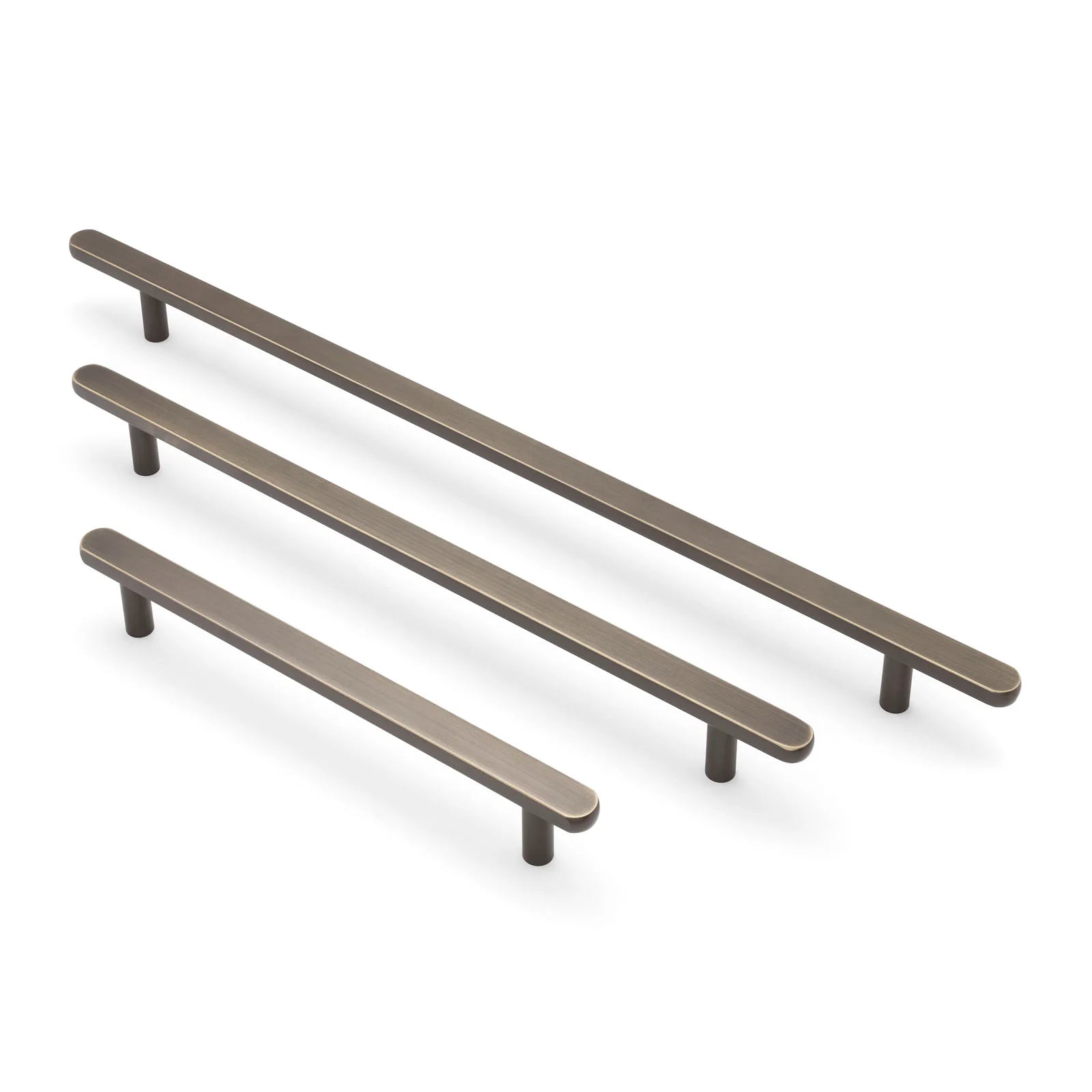 Aged Brass Oval Profile Appliance/Door Pull - Imogen - Manovella