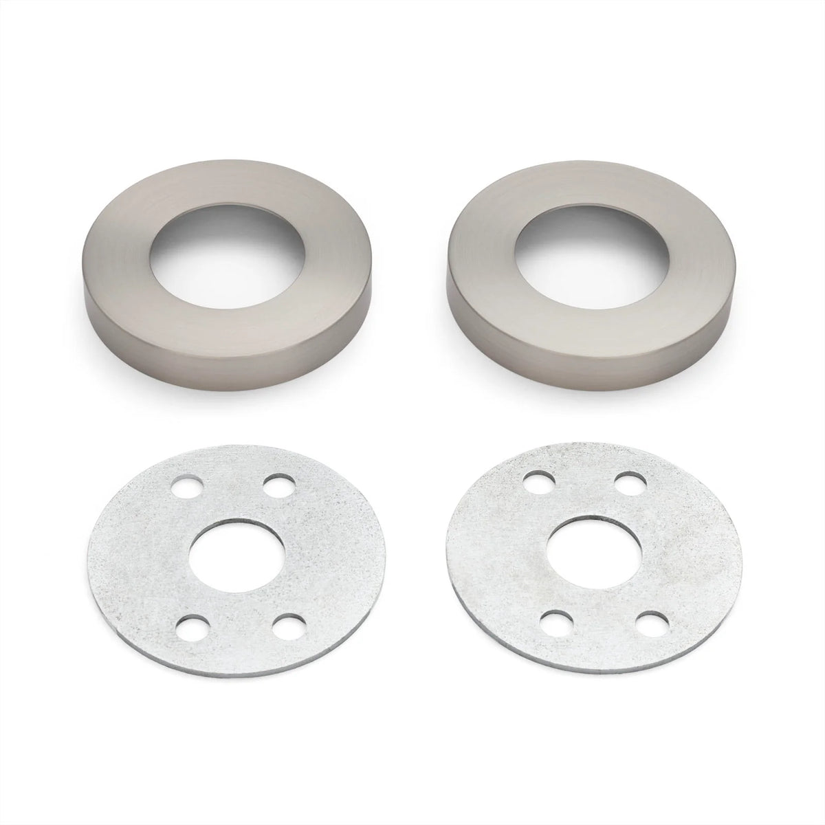 Brushed Nickel Large Rose Adaptor Kit - 65mm Diameter (Solid Brass) - Manovella