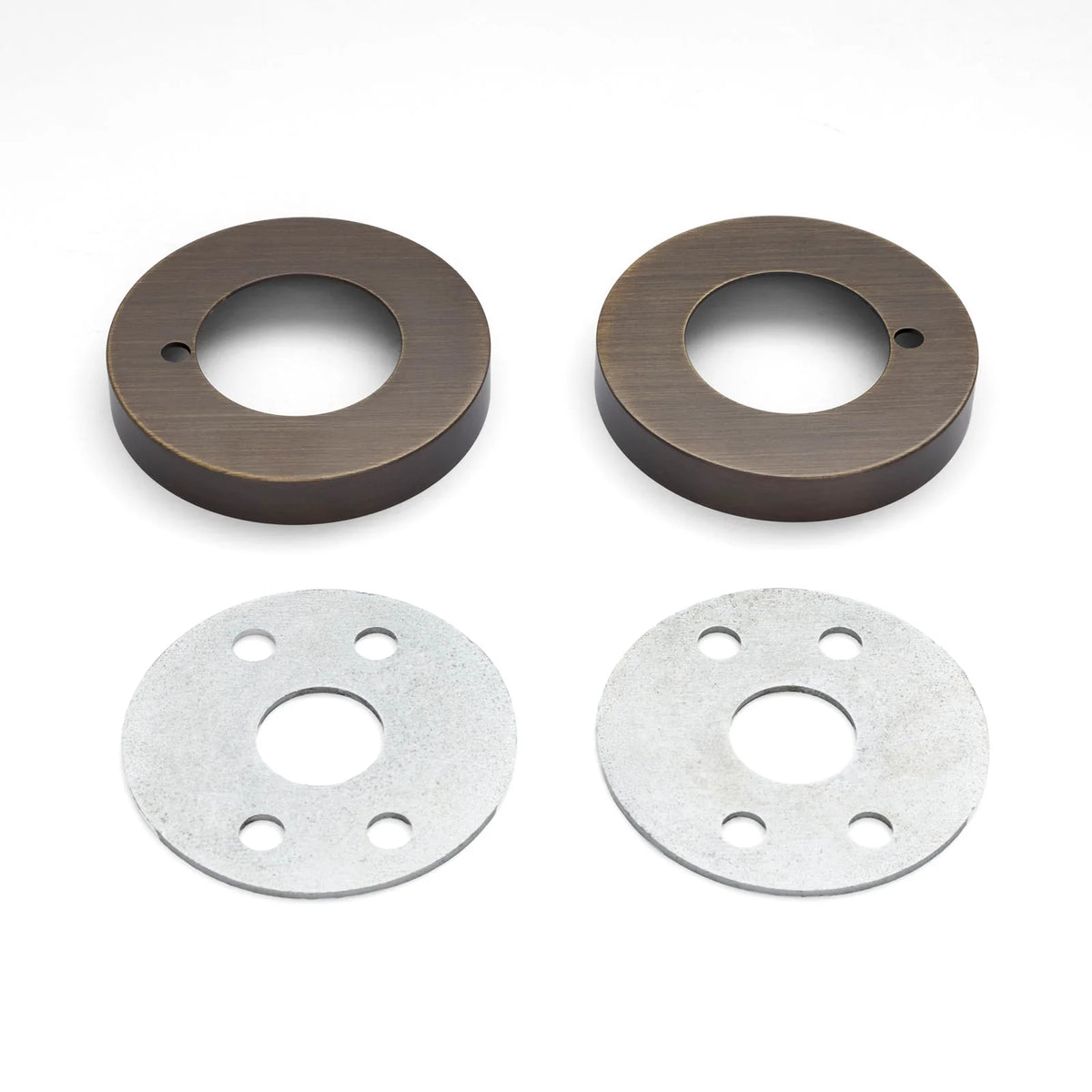 Aged Brass Large Rose Adaptor Kit - 65mm Diameter (Solid Brass) - Manovella