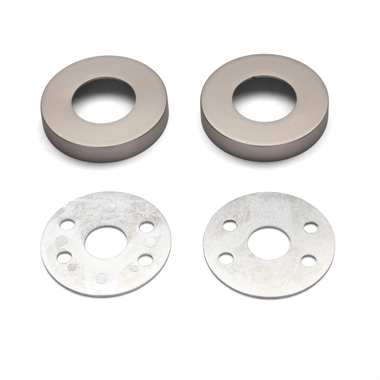 Brushed Nickel Large Rose Adaptor Kit - 65mm Diameter - Manovella
