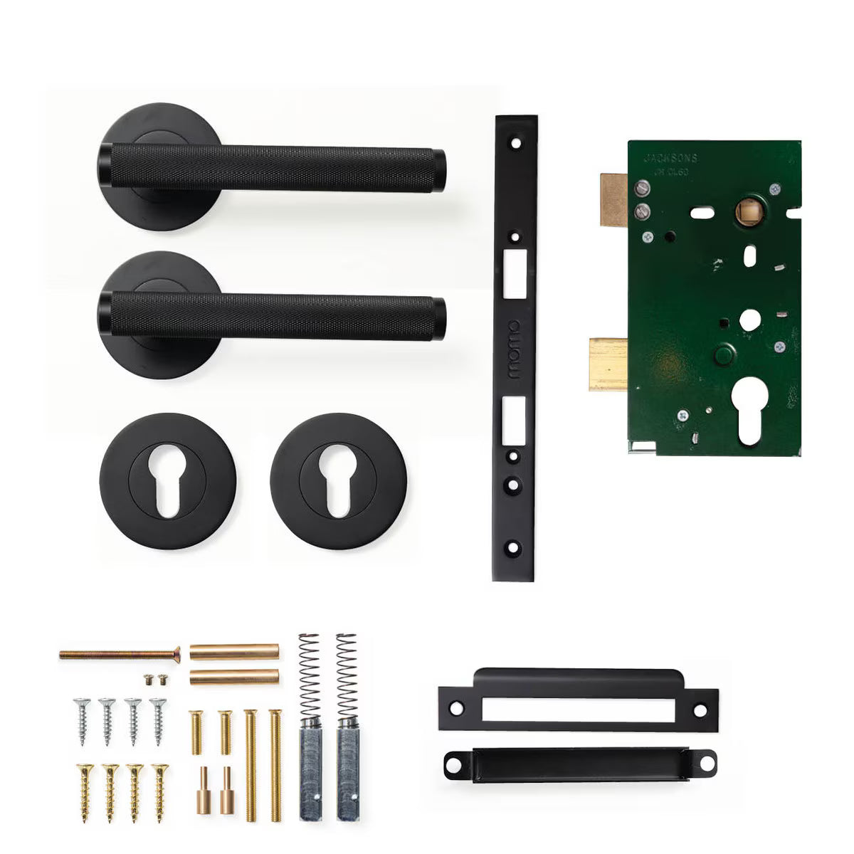 Momo Bellevue Knurled - Solid Brass Handle Sets