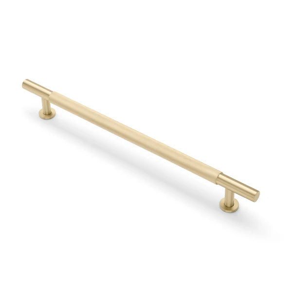 Brushed Brass Knurled Appliance/Door Pull - Charmian - Manovella