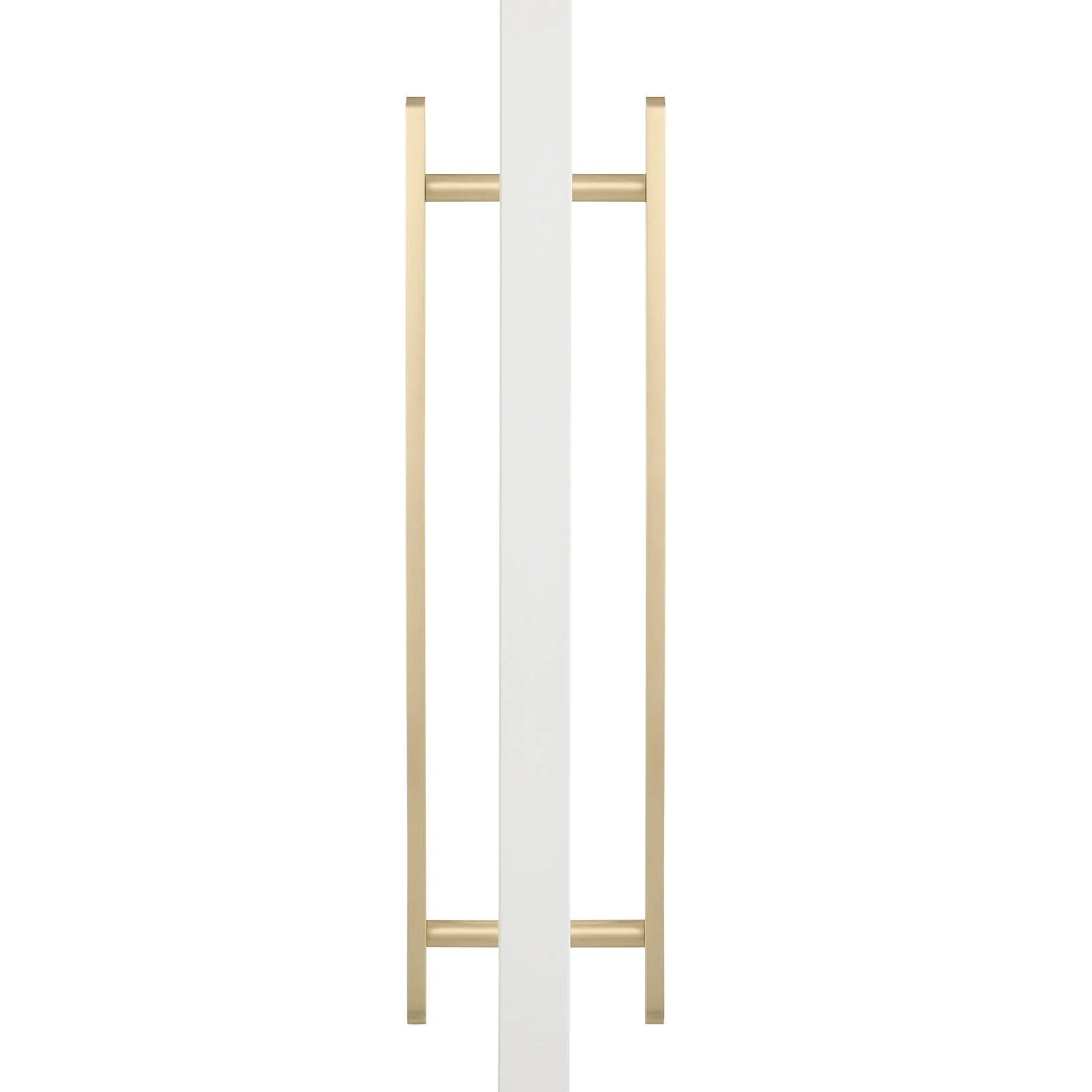 Brushed Brass Oval Profile Back to Back Door Pull - Imogen - Manovella