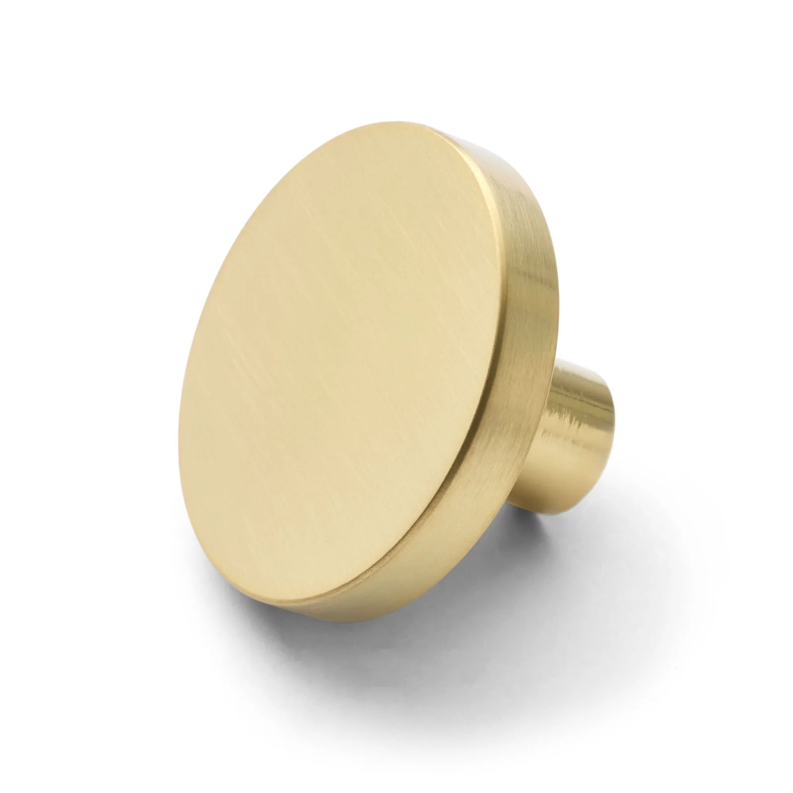 Brushed Brass PVD Round Profile Cabinet Knob - Olivia - Manovella
