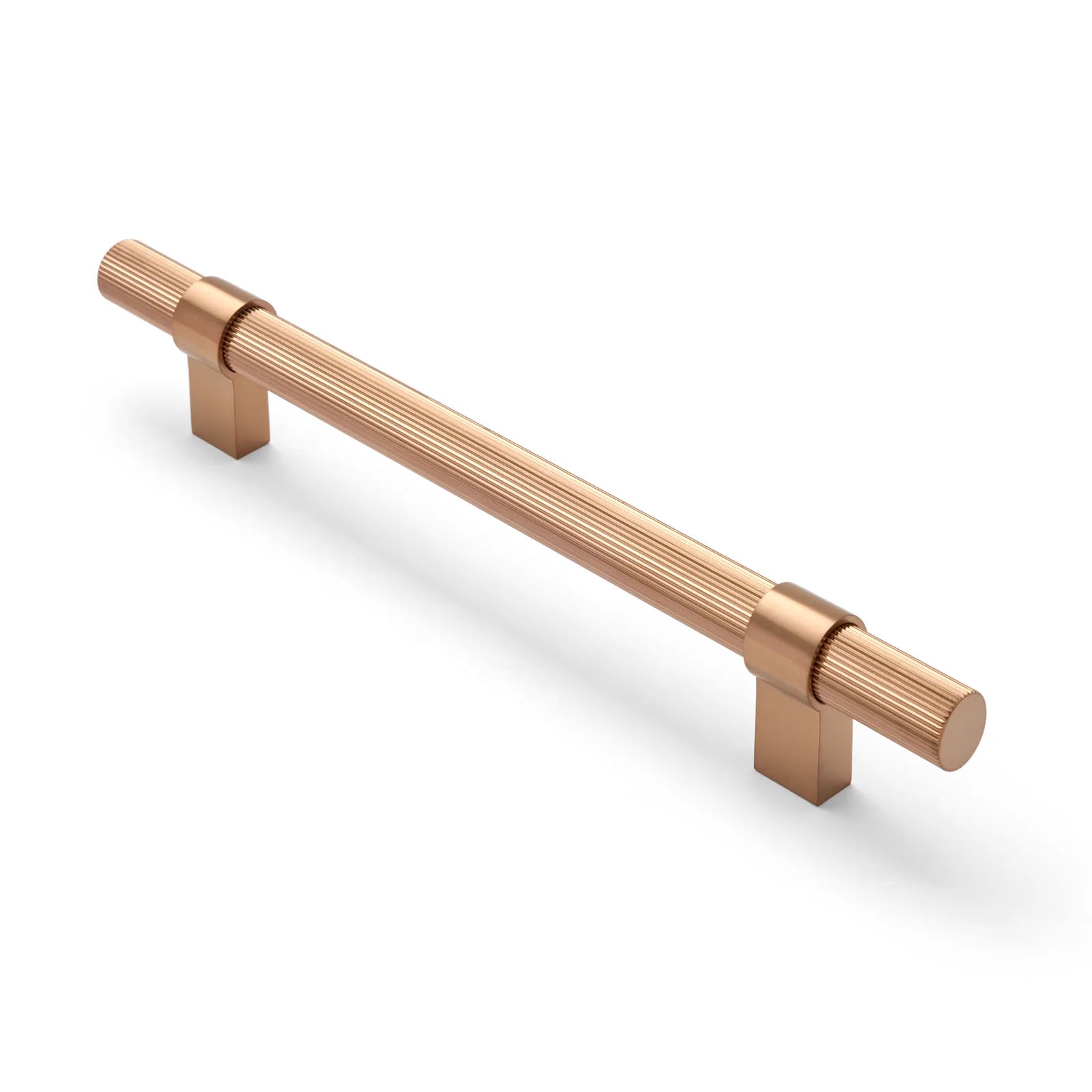 Brushed Copper PVD Fluted Pull - Cassandra - Manovella