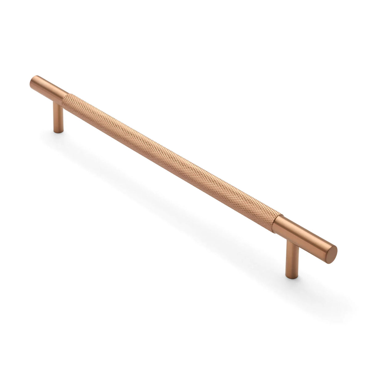 Brushed Copper PVD Knurled Drawer Pull - Charmian - Manovella