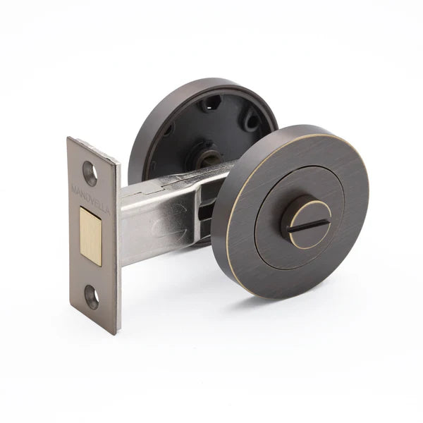 Aged Brass Privacy Turn & Bolt - Manovella