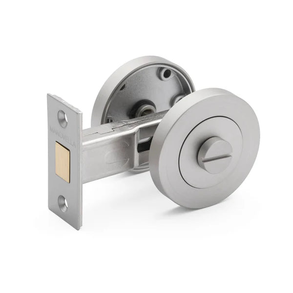 Brushed Nickel Privacy Turn & Bolt - Manovella