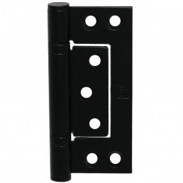 Black Hirline Fast-Fix Bearing Hinge inc screws (pair)