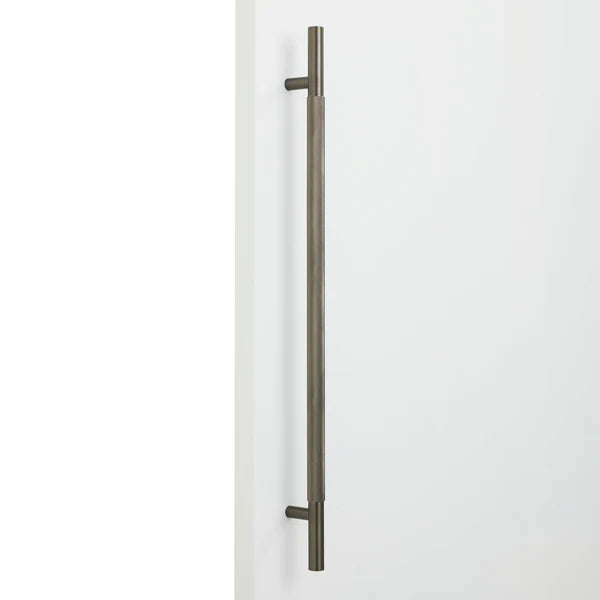 Gunmetal Knurled Appliance/Door Pull - Charmian - Manovella