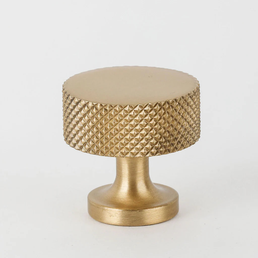 New Yorker Knob - Burnished Brass By Hepburn