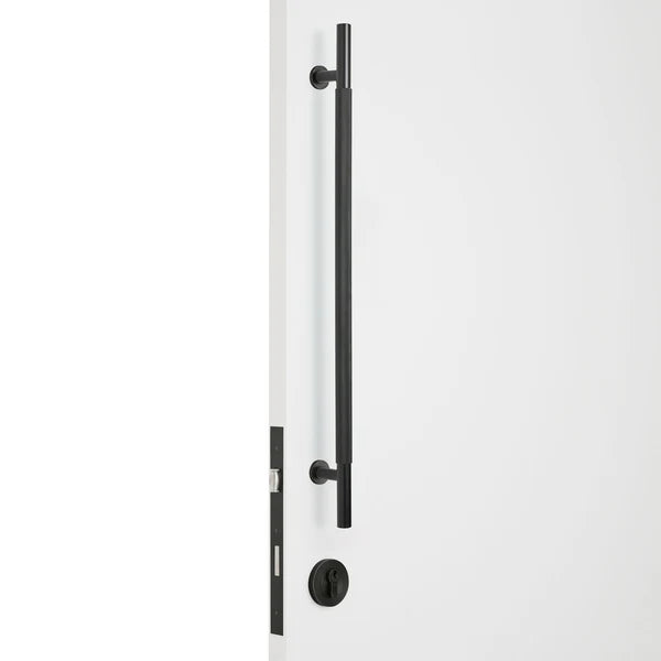 Matt Black Roller Lock Kit - Charmian Pull - Manovella