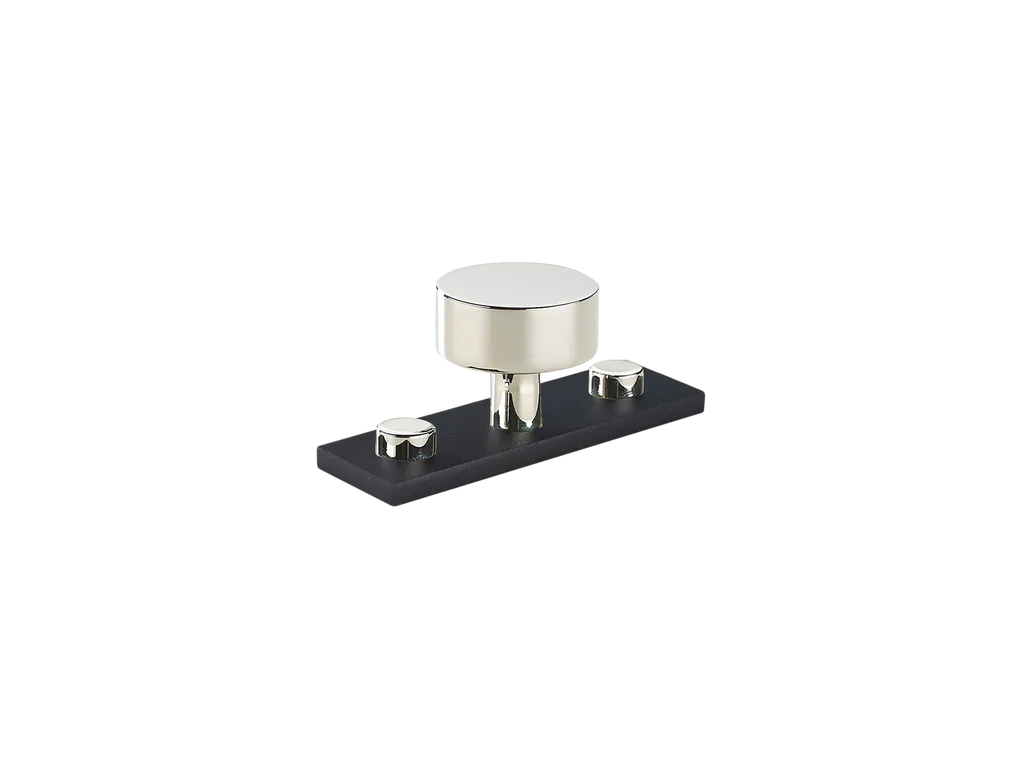 MIX Plain Cabinet Knob & Backplate - Mixed Finish By Armac Martin