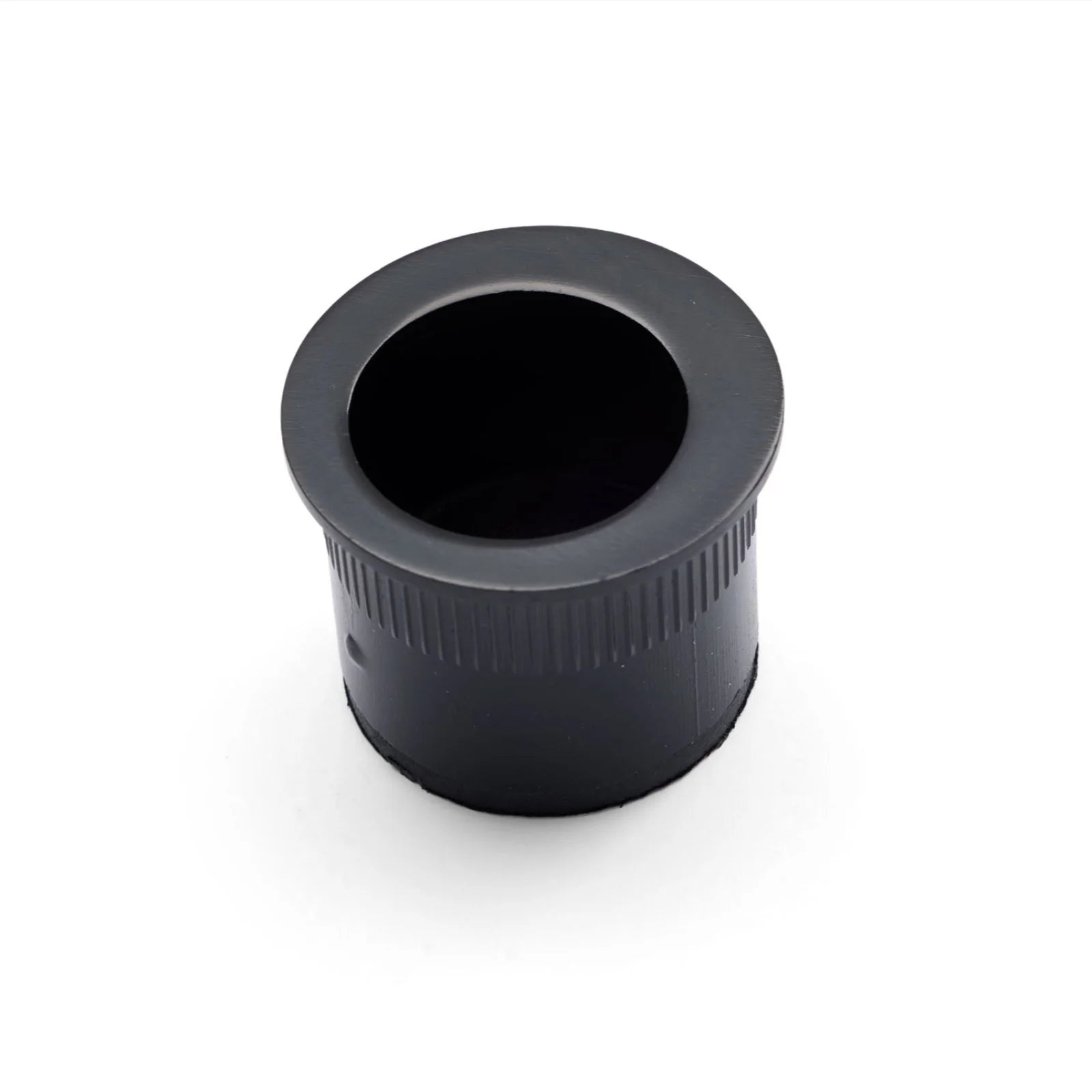 Matt Black Round Sliding Door Finger Pull - Manovella