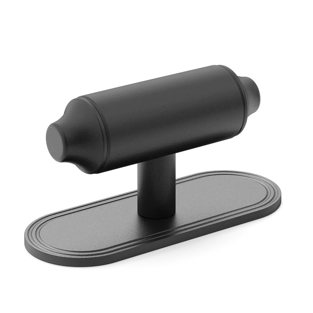 Barwick Plain T-bar Handle with Backplate By Armac Martin