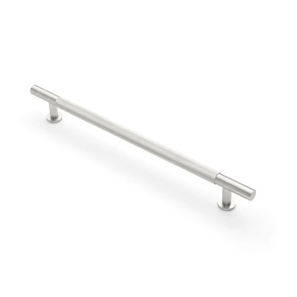 Brushed Nickel Knurled Appliance/Door Pull - Charmian - Manovella