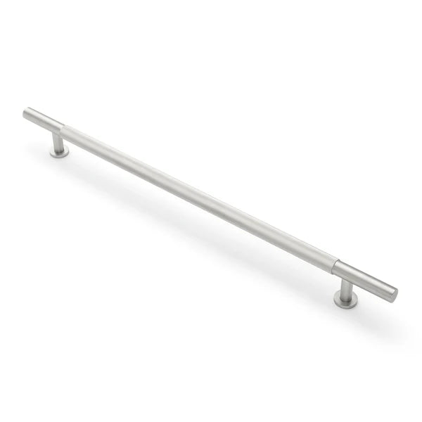Brushed Nickel Knurled Appliance/Door Pull - Charmian - Manovella