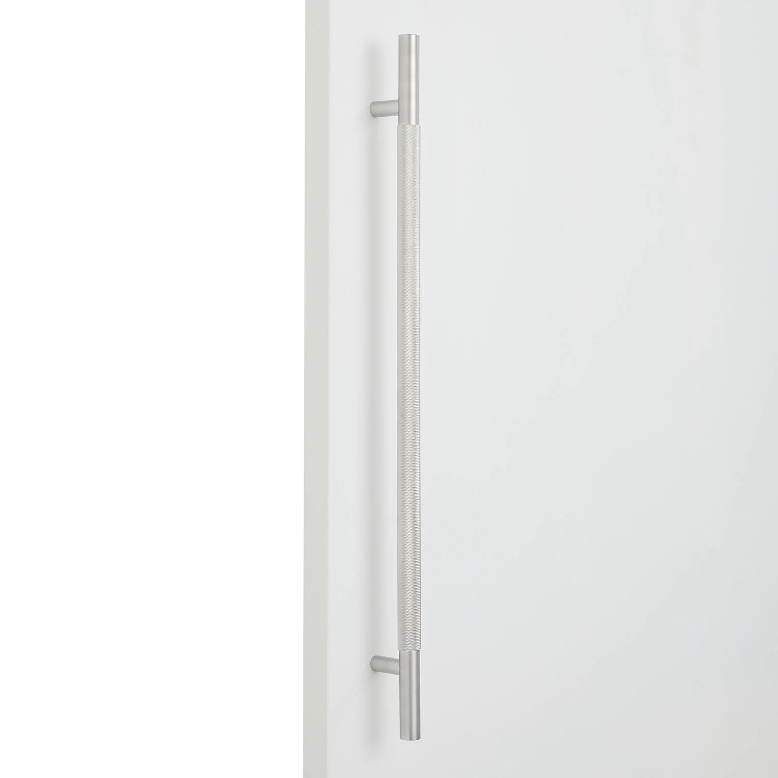 Brushed Nickel Knurled Appliance/Door Pull - Charmian - Manovella