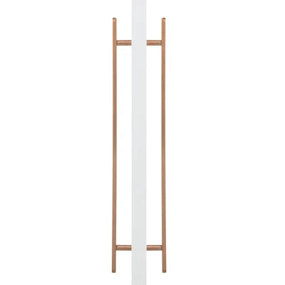 Brushed Copper PVD Oval Profile Back to Back Door Pull - Imogen - Manovella