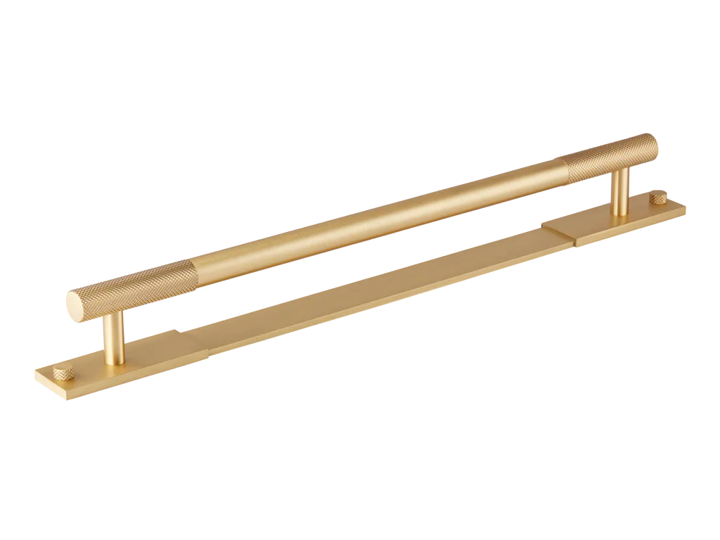 MIX Diamond Knurled Appliance Pull Handle & Backplate By Armac Martin