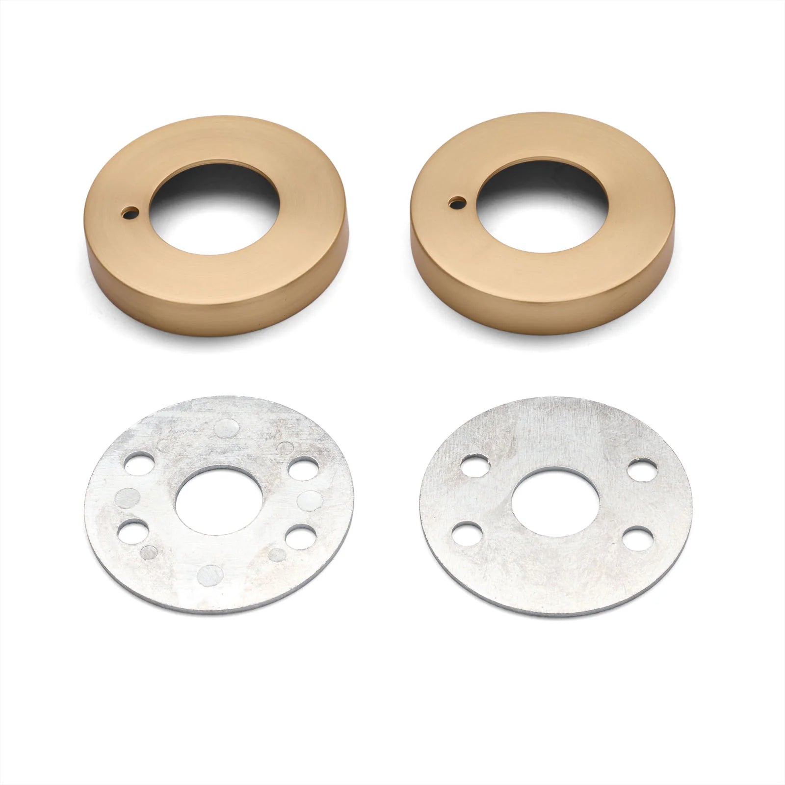 Satin Brass Large Rose Adaptor Kit - 65mm Diameter - Manovella