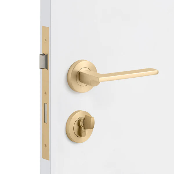 Satin Brass Entrance Door Kit Hamilton - Manovella